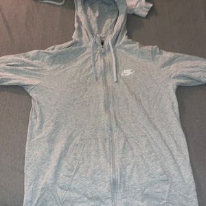 grey nike zip up